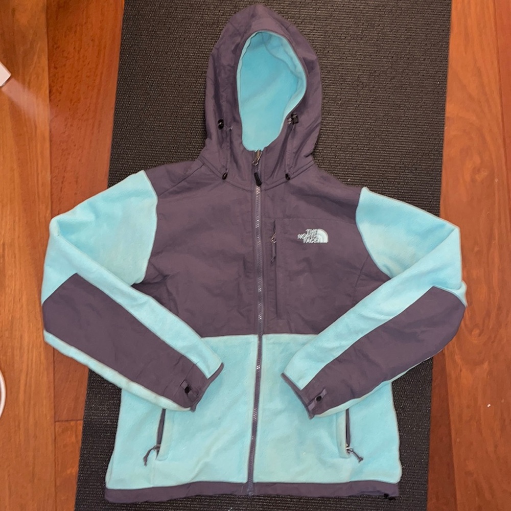 North Face Polartec Recycled Fleece Hooded Jacket Hoodie